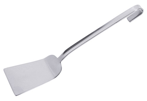 Pfannenschaufel aus Edelstahl 18/10, hochglänzend, fugenlos, extra schwere Qualität Schaufelmaß: 11 cm x 11 cm, Stiellänge: 28 cm