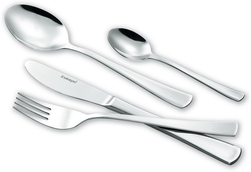 24-tlg. Besteck STOCKHOLM 18/10 poliert Sondermaterialstärke im Geschenkkarton Nr. 3 mit Sichtfenster