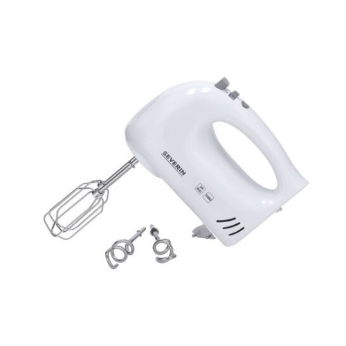 Severin Handmixer HM 3820, 5 Geschwindigkeitsstufen, Turbo-Stufe 300 W, incl. 2 Edelstahl-Rührbesen und -Knethaken