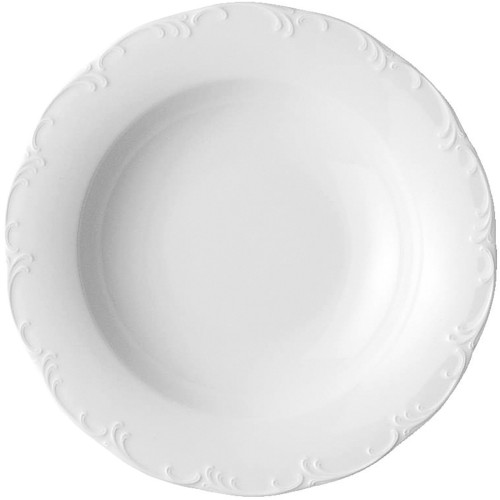 Monbijou Weiss Teller tief 30 Fahne