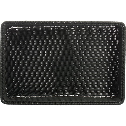 Westmark Korb rechteckig mit Metallrahmen, 60 x 40 x 13 cm, schwarz