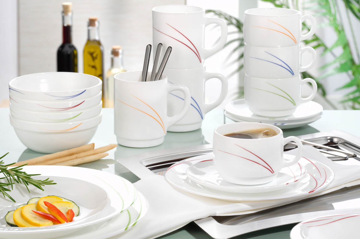 Suppenteller Ø: 22 cm, aus Hartglas Toronto navy ARCOPAL