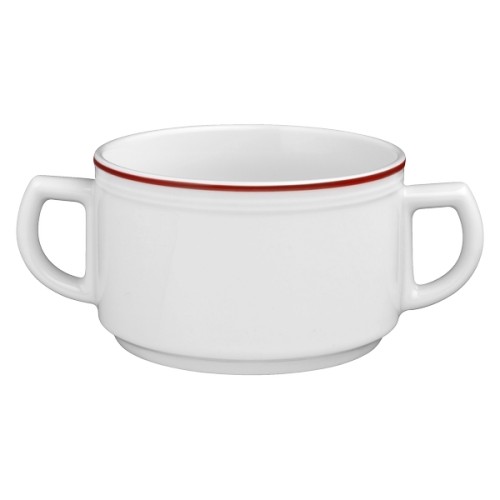 Seltmann Obere zur Suppentasse 0,35 l, Form: Vitalis, Dekor: 11484 rote Linie