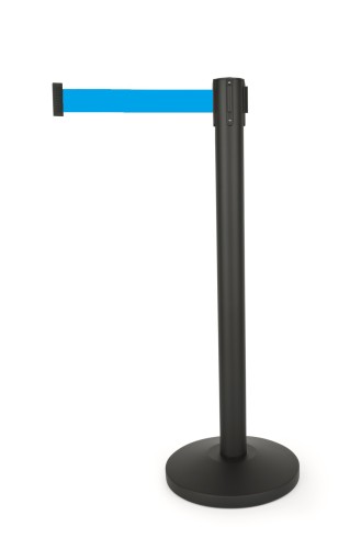 Abgrenzungspfosten PERSONENLEITSYSTEM SERIE LIGHTFLEX. › Gurtanschlüsse mit 4 Wege