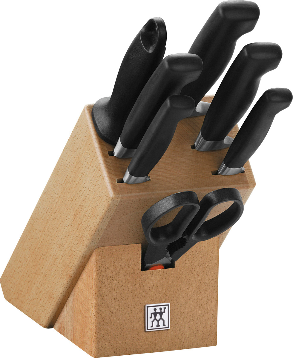 Messerblockset, 8-tlg, no-color, Beige, Serie: **** VIER STERNE. Marke: ZWILLING