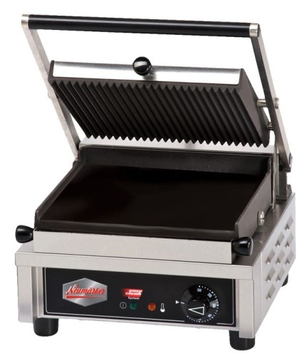 NEUMÄRKER Multi Kontakt Grill I - oben geriffelt/unten glatt zusätzliche Wechselplatten nicht enthalten 326x379x220 mm