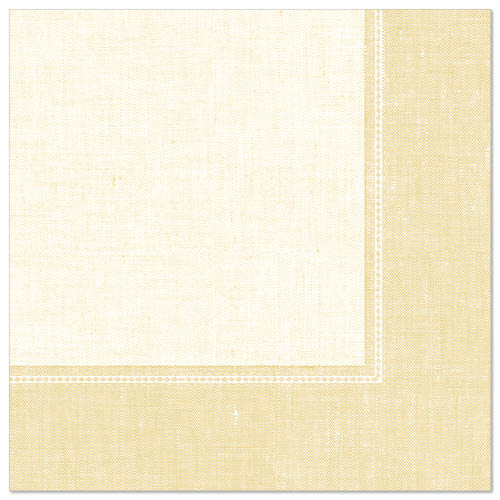 50 Servietten "ROYAL Collection" 1/4-Falz 40 cm x 40 cm champagner "Linum" von PAPSTAR