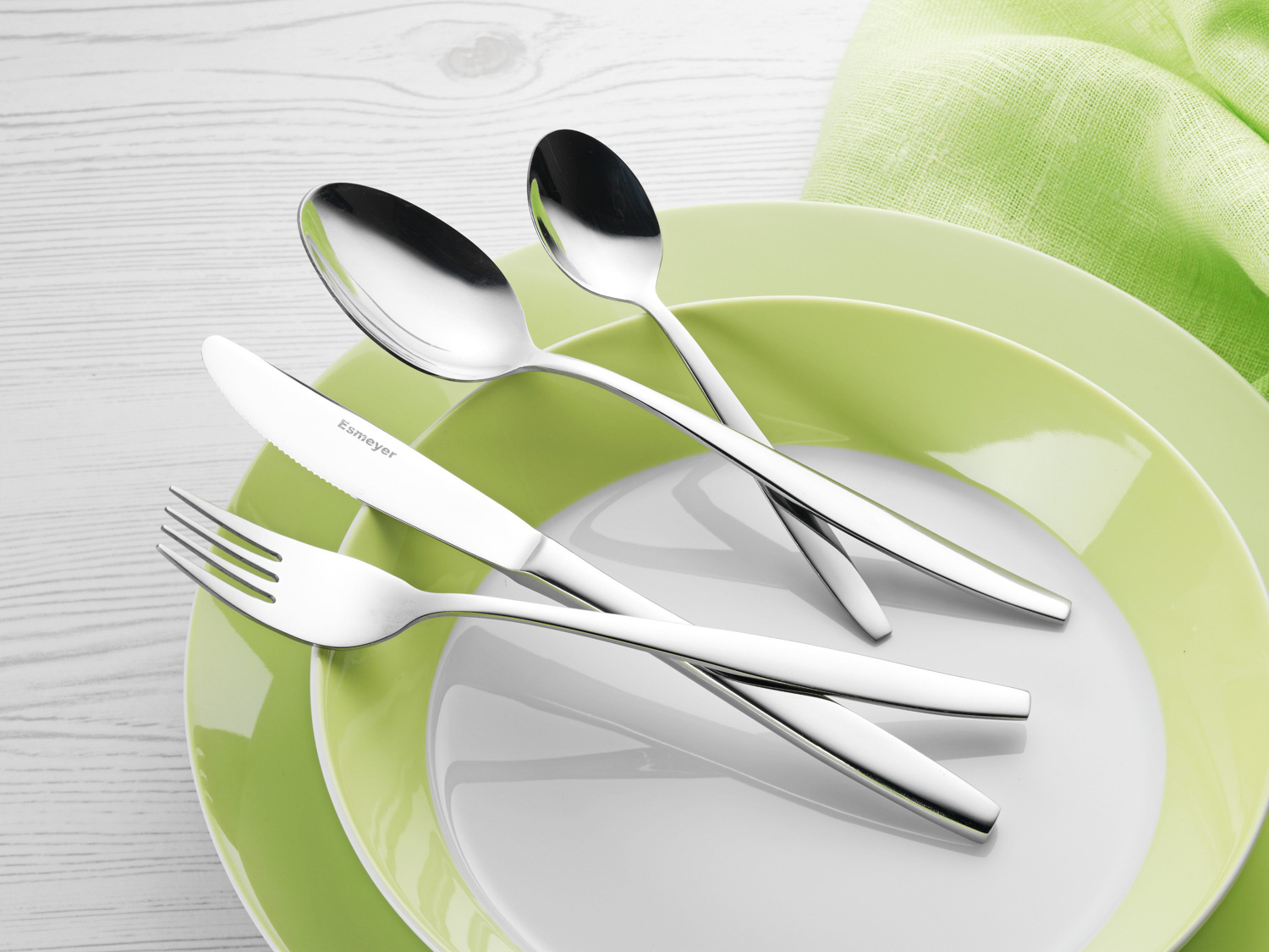 Kaffeelöffel LAURA, aus Edelstahl 18/0, poliert. Länge ca. 14 cm.