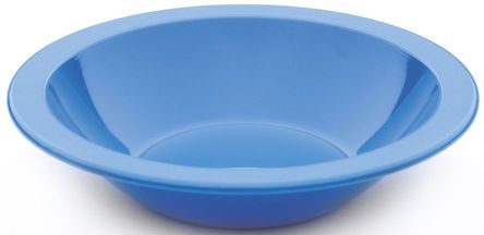 Roltex Teller in tiefer Ausführung mit 400 ml Füllvermögen und 17,3 cm Durchmesser, blau