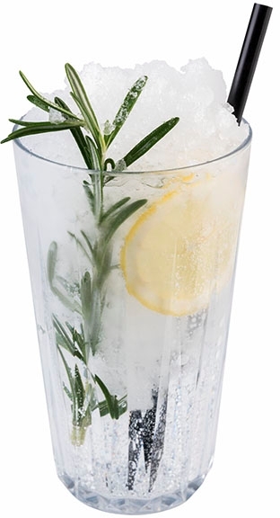 Trinkbecher -CRYSTAL- Ø 9 cm, H: 15,5 cm Tritan, transparent, Inhalt: 0,5 Liter, BPA-Frei stoßfest, stapelbar, spülmaschinengeeignet