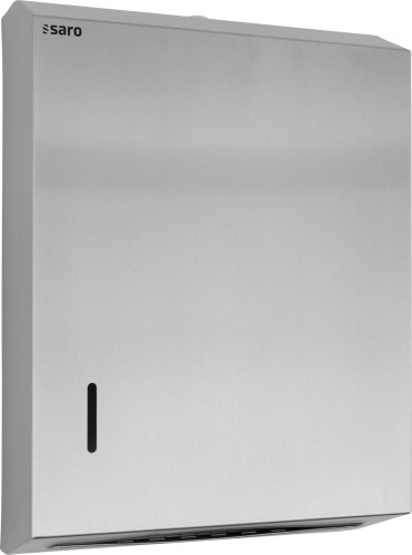 SARO Papiertuchspender Modell HTD - Material: Edelstahl - Füllstandsanzeige - Abschließbar - Robuste Verarbeitung - Gewicht: 2,7 kg - Maße: