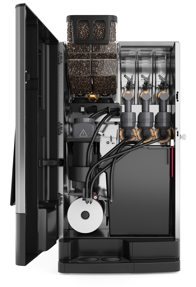 BONAMAT Frischbrühgerät FreshGround XL 233 Touch, vollautomatischer Verkaufsautomat, geteilter Bohnenbehälter zwei Sorten an Kaffeebohnen