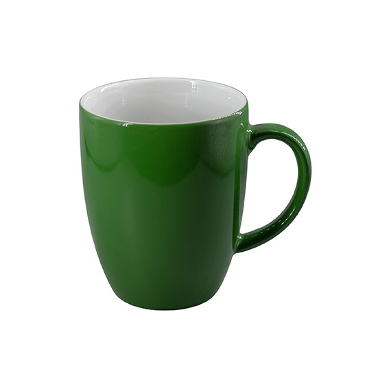 Becher mit Henkel 0,28 l - Form: Table Selection - Dekor 79174 dunkelgrün - aus Porzellan.