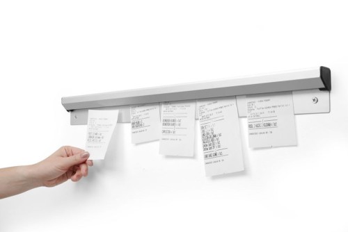 Bonschiene, 915 mm, aus satiniertem Aluminium, Befestigungsschrauben enthalten