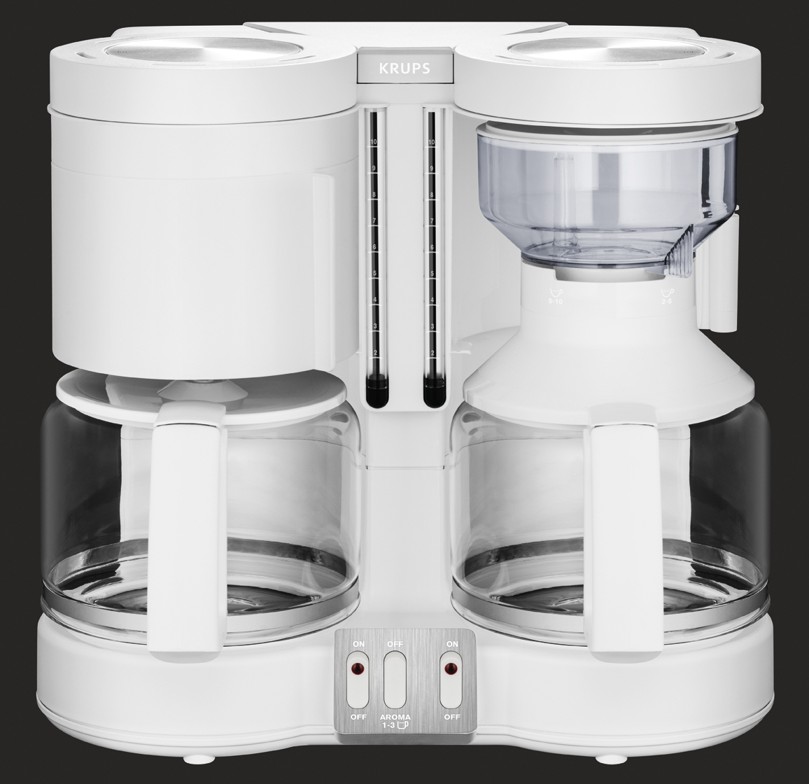 Kaffeemaschine KRUPS DUOTHEK PLUS Farbe: matt weiß Maße:Breite 35 cm,Tiefe 21 cm, Höhe 31,5 cm