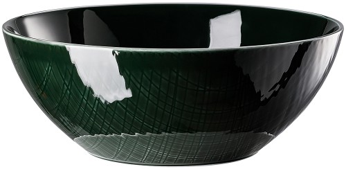 Mesh Colours Forest (Dunkelgrün) von Rosenthal, Schüssel 24 cm, aus Porzellan