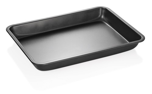Backform. Stahl. PTFE Antihaftbeschichtung. Maße: 33 x 24 x 5 LxBxH.