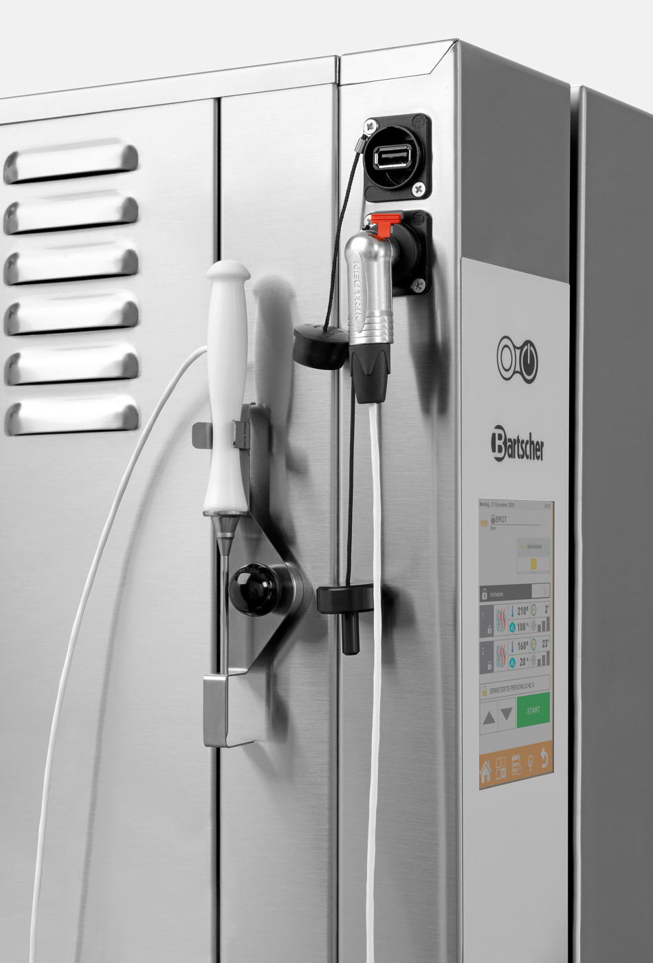 Bartscher Kerntemperaturfühler-Set | Länge Kabel:1,8 m | Maße: 18 x 26,5 x 2,5 cm. Gewicht: 0,57 kg