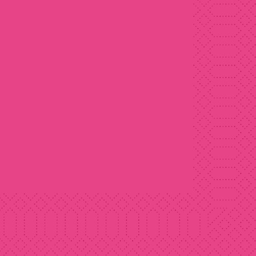 DUNI Zelltuchservietten 33 x 33 cm, 1/8 Kopffalz, fuchsia, 3-lagig