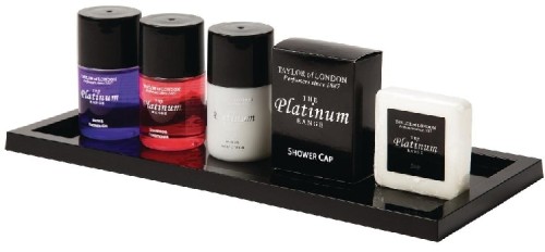 Badezimmer Präsentationsplatte schwarz