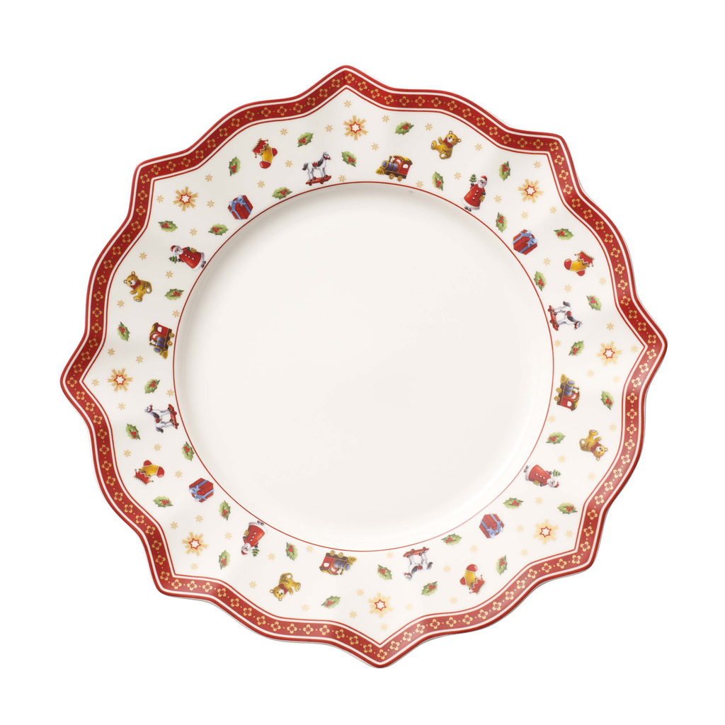 Villeroy und Boch Speiseteller weiß - Maße: 29 x 29 x 3,6 cm / Ser.: Toy's Delight