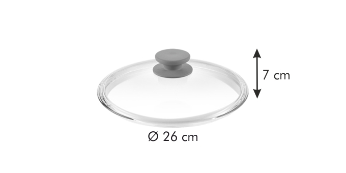 Backofenfester Deckel UNICOVER ø 26 cm