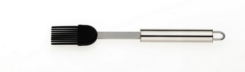 Kela Kuchenpinsel Rondo Edelstahl Ob Marinade auftragen oder Kuchen glasieren: der hochwertige Küchenpinsel aus Edelstahl mit Silikonborsten ist