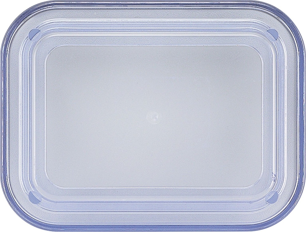 BAUSCHER kunststoffdeckel Deckel transp.-blau hoch 130 x 98 mm