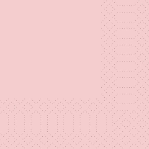 DUNI Zellt.-Serv.24x24 3lg 1/4 mellow rose 250P. 250 Stück