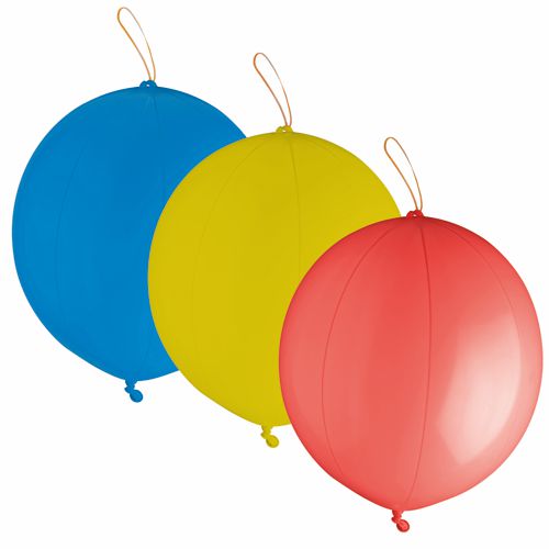 3 Punch Ballons Ø 40 cm farbig sortiert von PAPSTAR