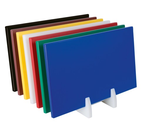 SARO Polyäthylen-Schneidbrett schwarz 1/1GN 18mm Made in Europe - HACCP geeignet - Spülmaschinengeeignet bis 60 °C - Von zwei Seiten