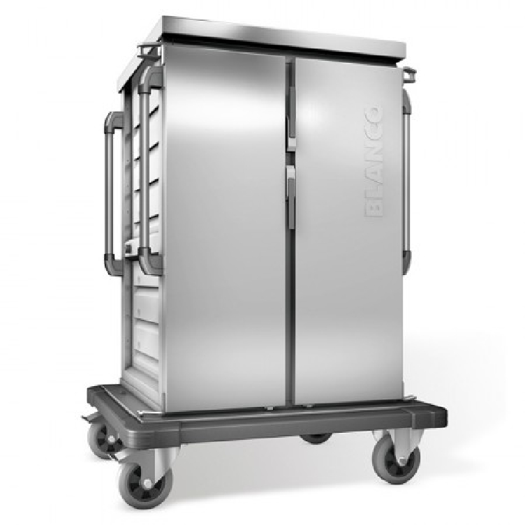 Blanco Tablett-Transportwagen TTW 16-115 EZG einwandig, für 16 GN-Tabletts, Längseinschub, Maße: 1032 x 783 x 1406mm