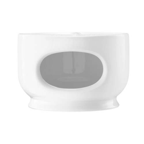 Seltmann Stövchen 1069 klein, rund, Form: Community, weiss, hohe Kantenschlagfestigkeit, Made in Germany