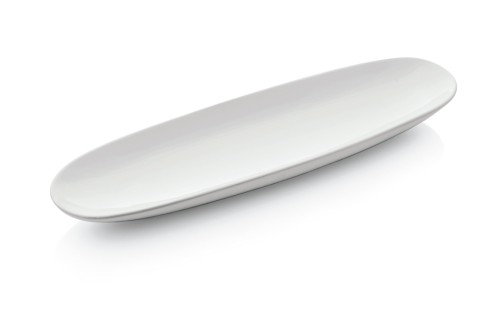 Platte. Porzellan. Maße: 40 x 9,5 x 3,5 LxBxH.