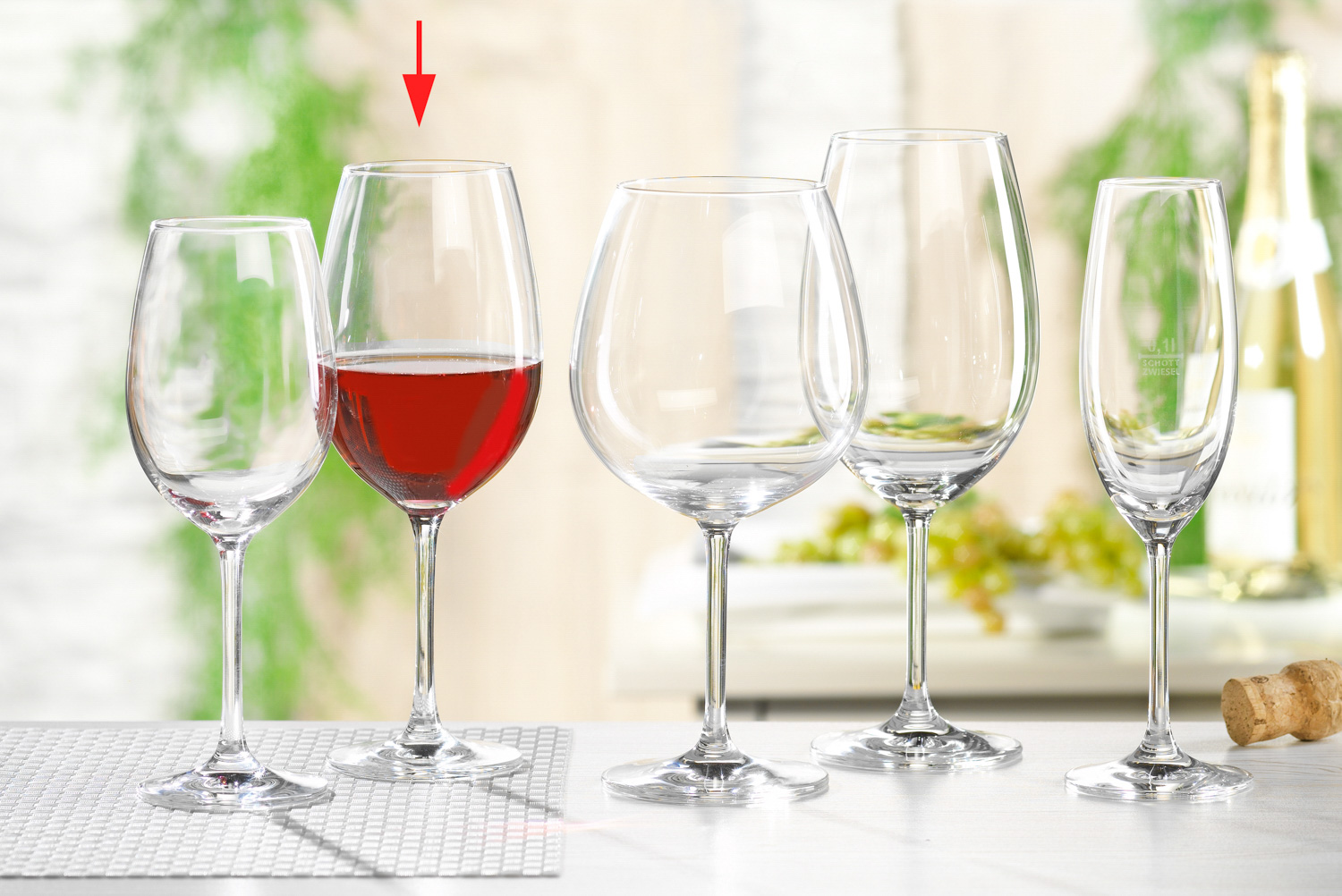 Rotweinglas IVENTO, Inhalt: 0,5 Liter, Höhe: 224 mm, Durchmesser: 87 mm, Schott Zwiesel.