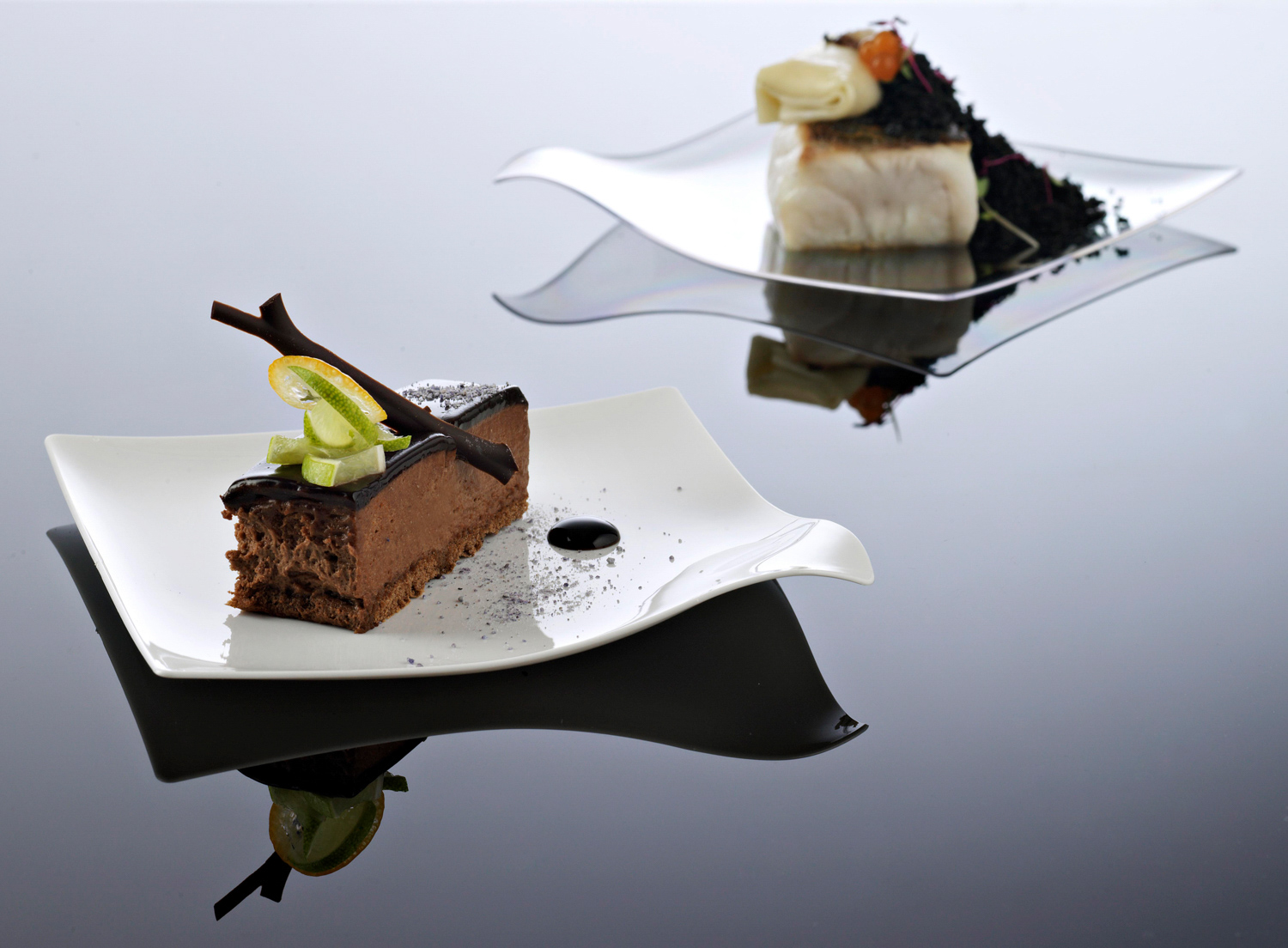 ARAVEN Speiseteller aus dem WAVE Catering-Sortiment, weiß und aus Polystyrol