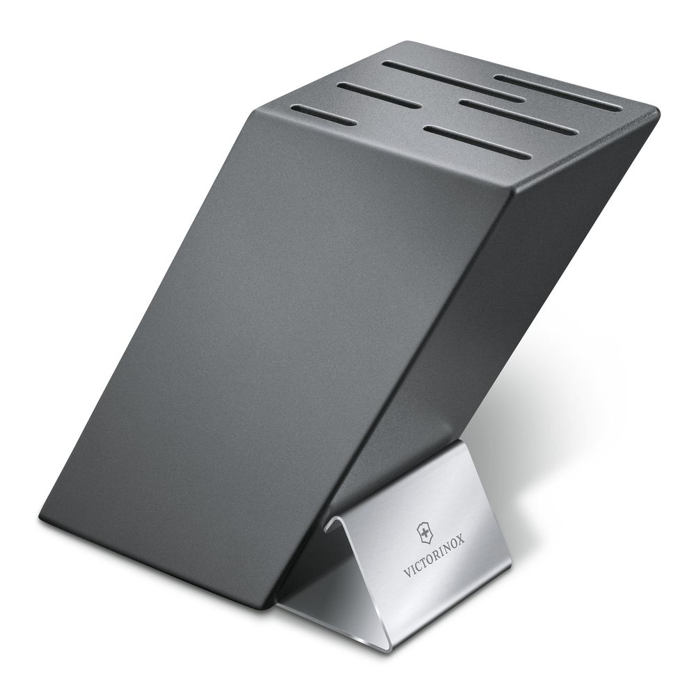 Victorinox Swiss Modern Messerblock, leer, Buche, anthra. lack., H. 21cm