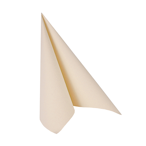 PAPSTAR 20 Servietten ROYAL Collection 1/4-Falz 25 cm x 25 cm champagner