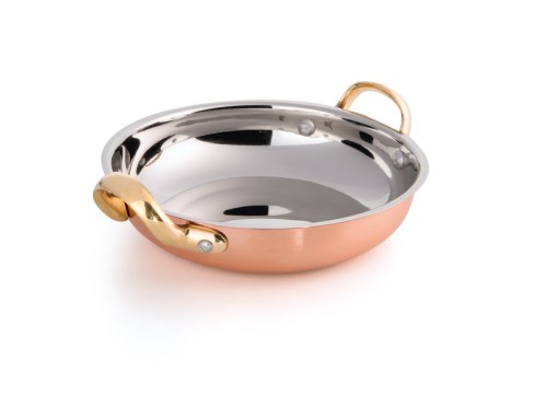 Servierpfanne SERVIERGESCHIRR KUPFEROPTIK. Chromnickelstahl/Kupfer, › außen