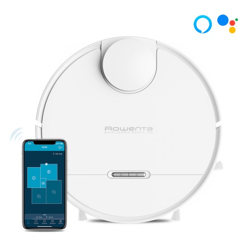 ROWENTA X-PLORER Serie 95 Saugroboter, extrastarke gründliche Reinigung, ultrapräzise Navigation, personalisierte Einstellungen,