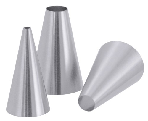 Lochtülle fugenlos gezogen, aus Edelstahl 18/10, seidenmatt poliert, 5 cm hoch Lochdurchmesser: 10 mm