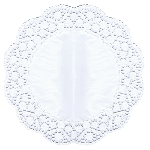 6 Tortenspitzen rund Ø 36 cm weiss von PAPSTAR