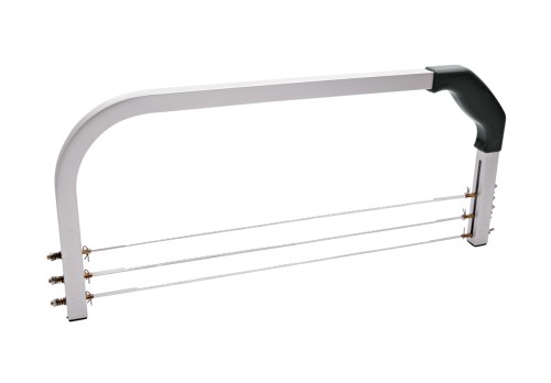 Tortenbodensäge. Schnittbreite: 2 - 9,6 cm. Aluminium/Edelstahl. mit justierbarer
