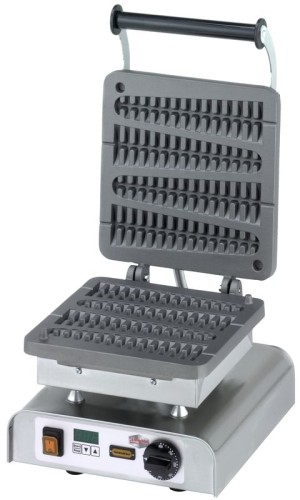 NEUMÄRKER Waffeleisen Lolly am Stiel mit Digitaltimer, Aluminiumplatten beschichtet 310x340x250 mm