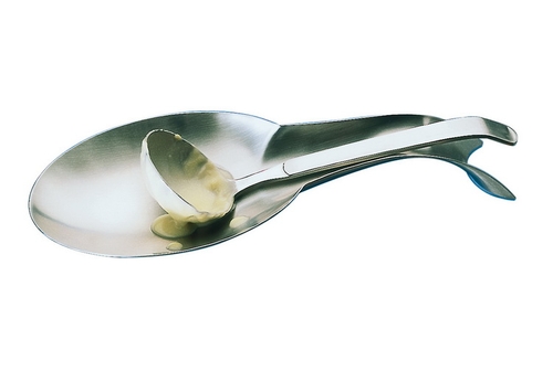 Besteck-Ablage 27 x 11 cm, H: 3,5 cm Edelstahl (ohne Löffel) spülmaschinengeeignet stapelbar