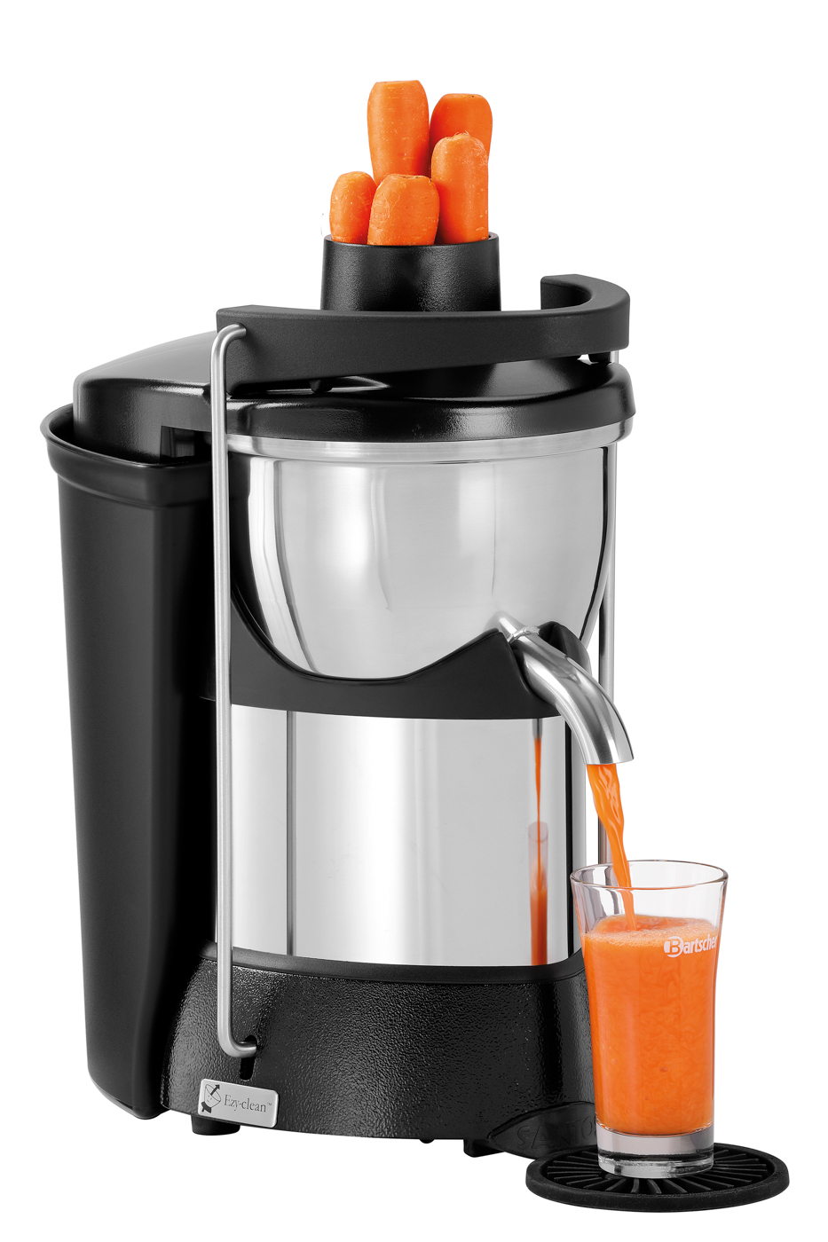 Bartscher Entsafter 50 | Steuerung: Kippschalter| Maße: 48 x 45 x 26,0 cm. Gewicht: 14,5 kg