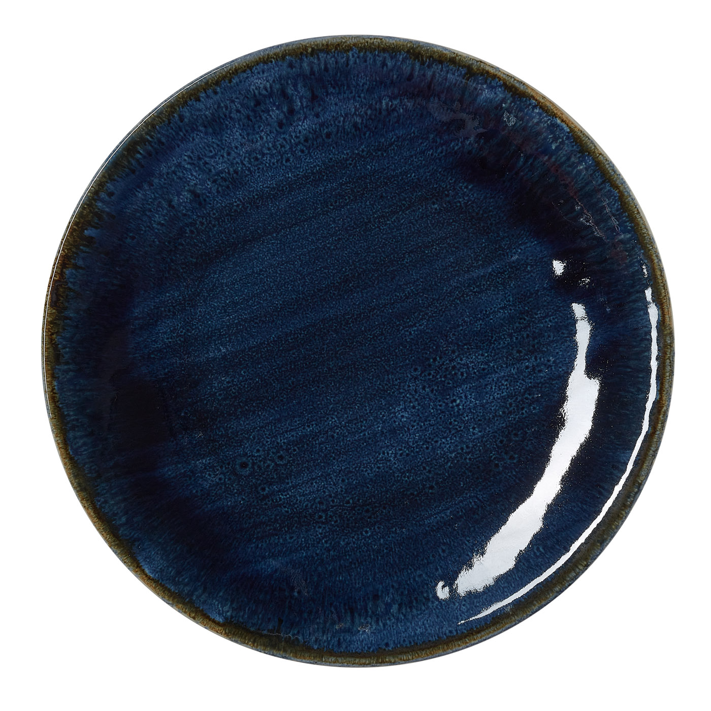 Teller, flach, Ø 30 cm, Set á 6 Stück, dark ocean, Porzellan Flache Ausführung, Farbe: Dark Ocean