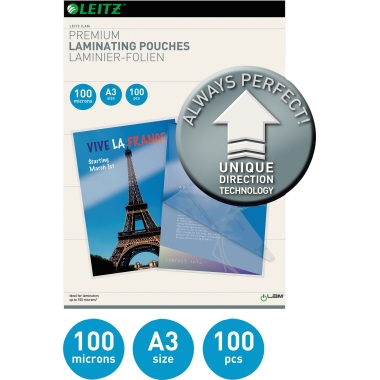 Leitz Laminierfolie iLAM DIN A3 100µm glänzend 100 St./Pack.