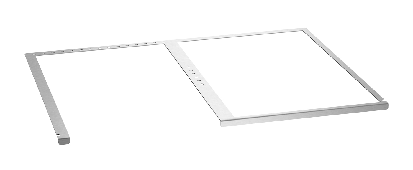 Bartscher Einlegeboden M3 Snackpoint 200 |Ausschnitt 1: Ausgelegt für Griddleplatte GDP320E-G | Maße: 75,5 x 57,8 x 1,5 cm. Gewicht: