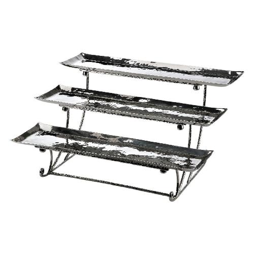 Buffet-Etagere m. 3 Tabletts, 46x42x31cm, 4-tlg.
